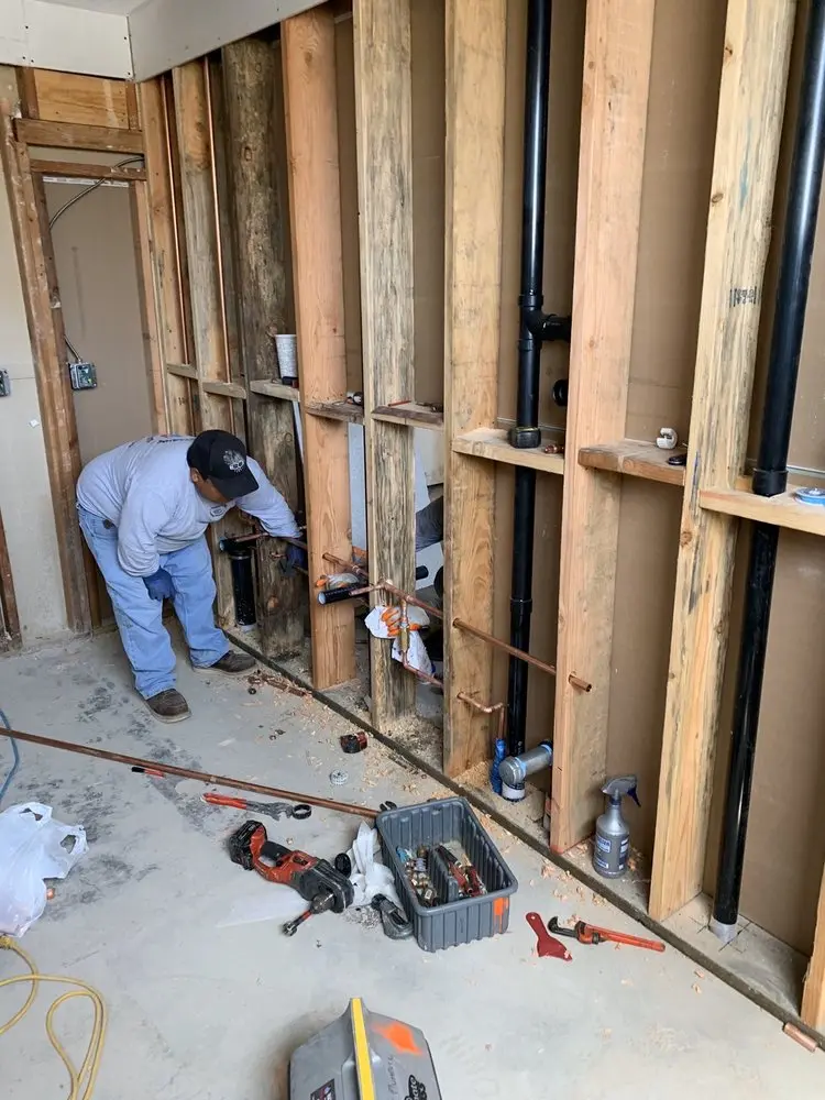 Commercial rough-in plumbing for Water Heater Replacement in Downtown Rialto